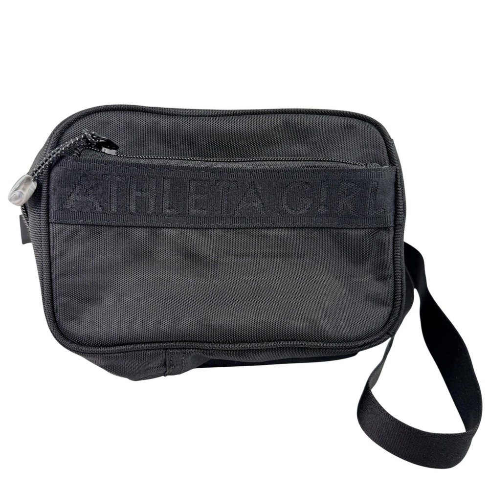 Athleta Girl Always Belt Bag Fanny Pack Black Running Travel Waist Pack